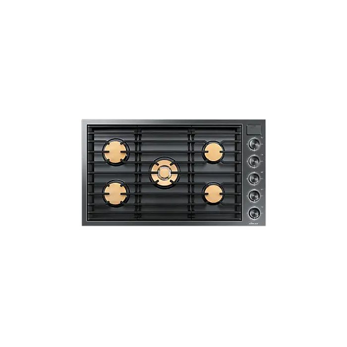 Cooktop Dacor DTG36M955FM Gas 5 elements presented by Corbeil
