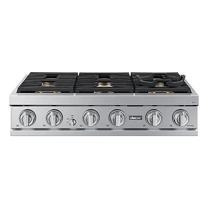 Cooktop Dacor DTT36T960GM/DA Gas 6 elements presented by Corbeil