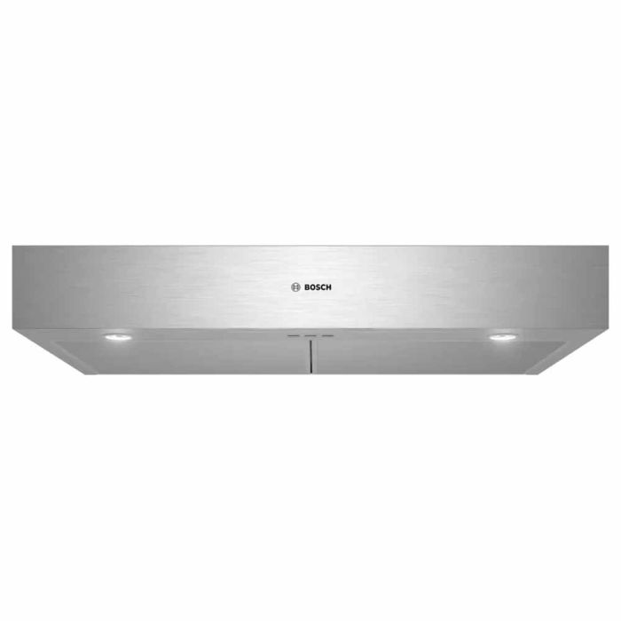 Hotte Sous armoires 36 Po. 300 Pieds cubes par minute Bosch DUH56353UC Inox Installation Encastrable  300 pieds cubes par minute
