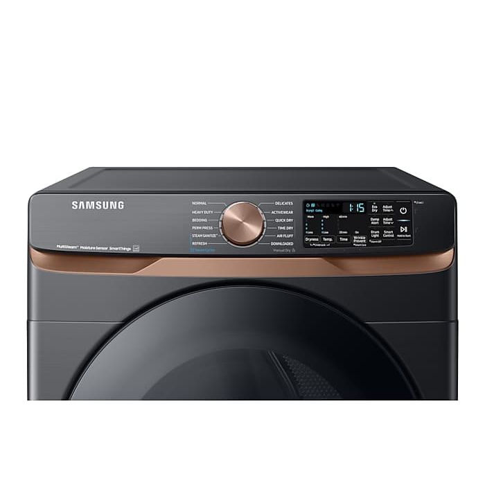 Dryer Samsung DVE50BG8300VAC 7.5 cu. ft. in Black  Capacity 7.5 cubic feet Cycles 12   Freestanding  Drying system Ventilated/Steam