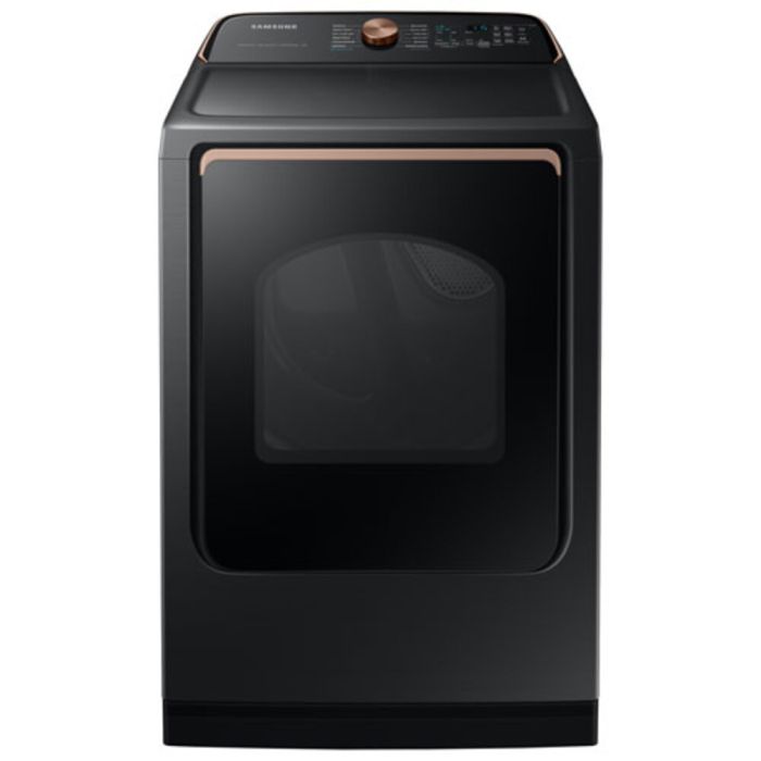 Dryer Samsung DVE54CG7550VAC 7.4 cu. ft. in Black  Capacity 7.4 cubic feet Cycles 12   Freestanding  Drying system Ventilated/Steam