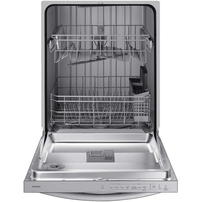 23.75 In. 53 dB Dishwasher Samsung DW80CG4021SRAA width 24 inches  53 Decibels  4 cycles  Built-in