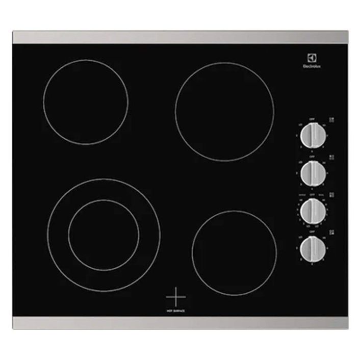 Cooktop Electrolux ECCE242CAS Ceramic Glass 4 elements presented by Corbeil