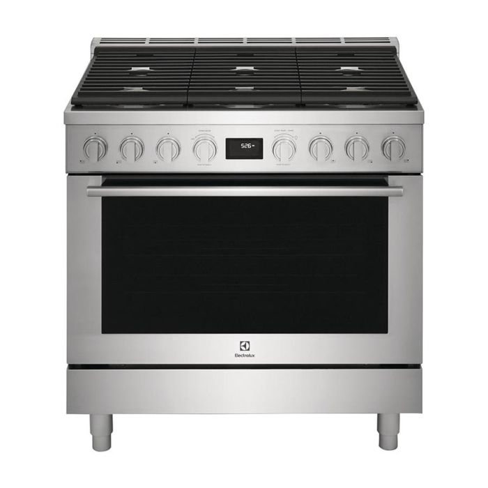 Cuisinière 35 Po. Electrolux ECFD3668AS  Inox 6 bruleurs     Capacité 4.4 pieds cubes   largeur 35 pouces