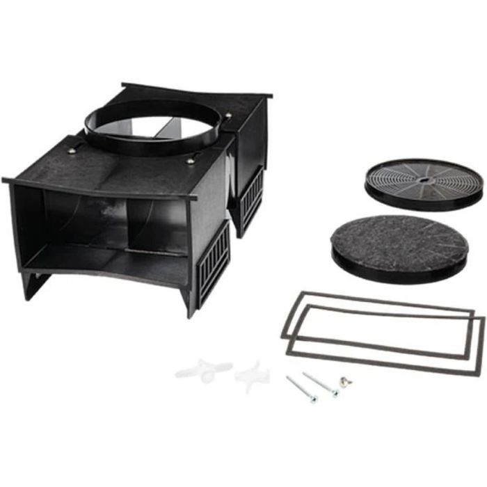 Wall-Mount T Shape Hood Recirculation Kit Electrolux EHW62RKT in Black showcased by Corbeil Appliances