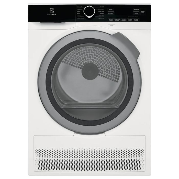 Sécheuse Electrolux ELFE422CAW 4 pi. cu.   Capacité  4 pieds cubes  Cycles 11   Superposable   Système de séchage Condensation