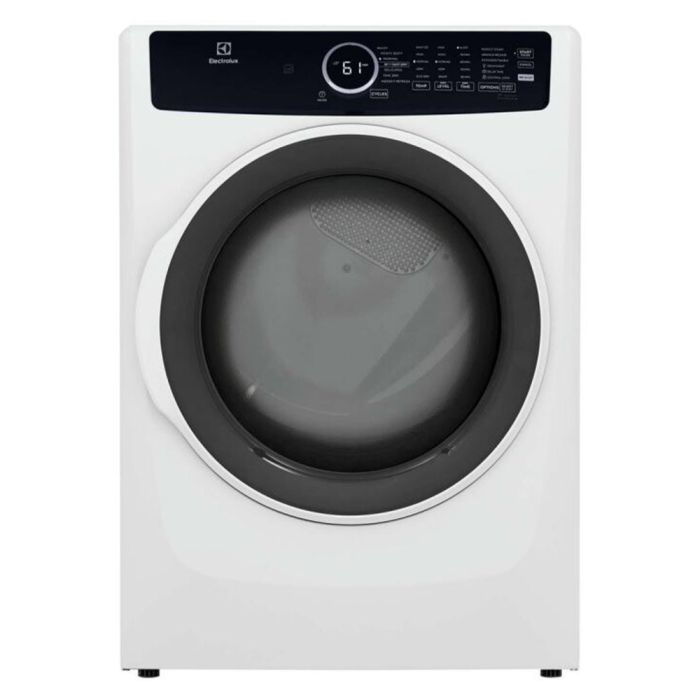 Dryer Electrolux ELFG7437AW 8 cu. ft. in White  Capacity 8 cubic feet Cycles 7   Stackable  Drying system Ventilated
