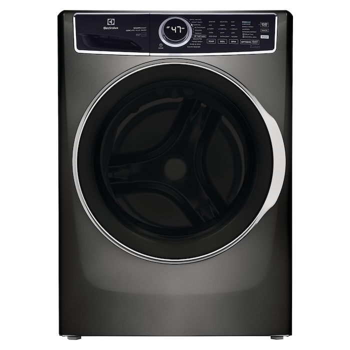 5.2 cu. ft. Front load Washer  Electrolux ELFW7637AT   Capacity  5.2 cubic feet  11 cycles   Freestanding   Stainless Steel tub
