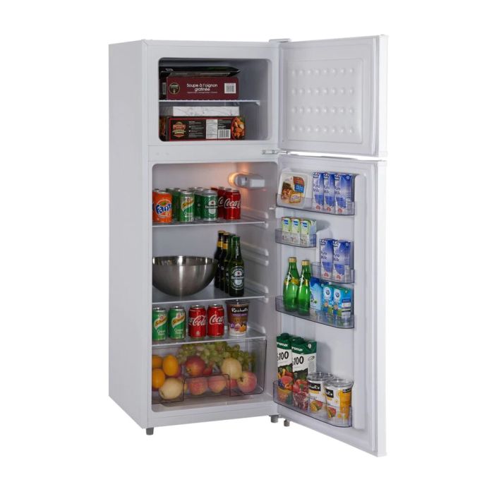 Refrigérateur Epic ER82W-1 Blanc Congélateur en haut largeur 22 pouces Capacité 7.5 pieds cubes