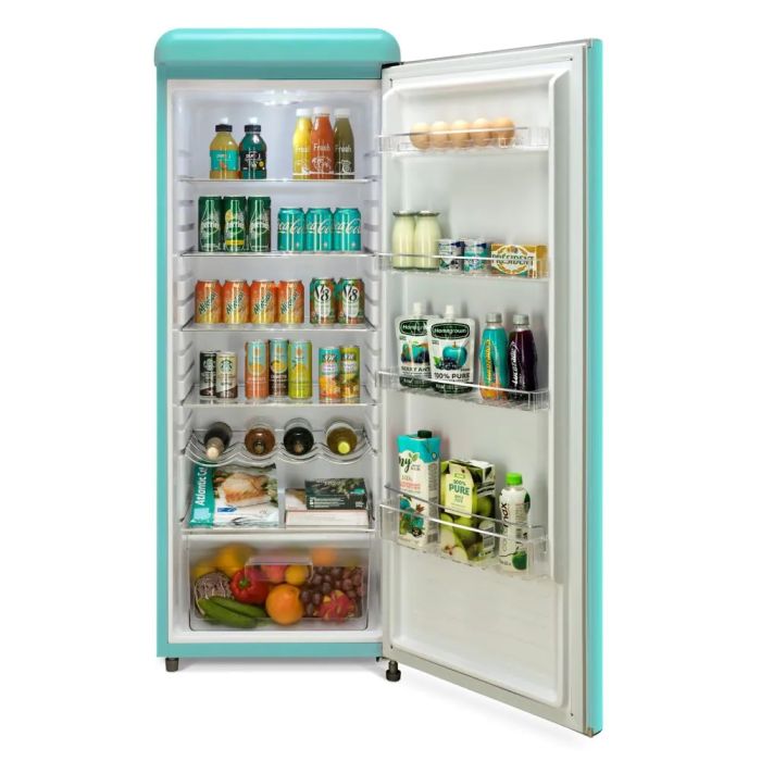 Refrigérateur Epic ERAR88TIF Bleu Sans congélateur largeur 22 pouces Capacité 9 pieds cubes
