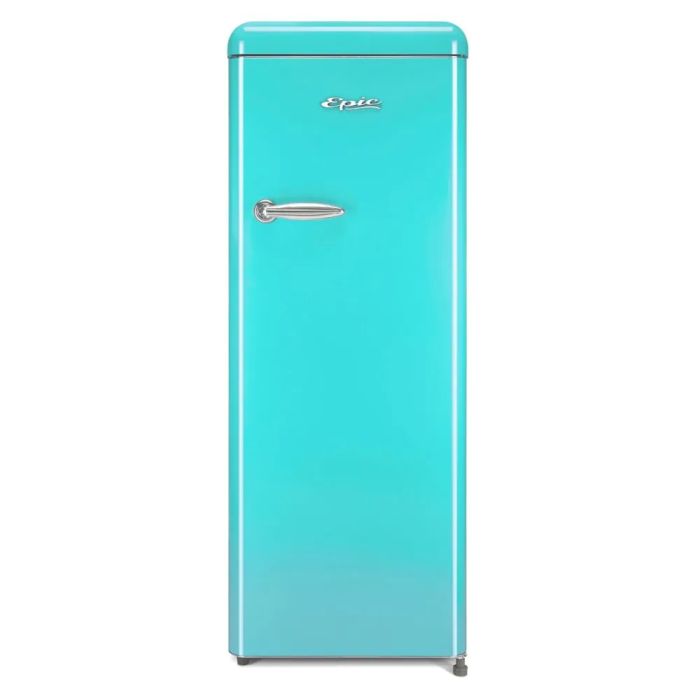 Refrigérateur Epic ERAR88TIF Bleu Sans congélateur largeur 22 pouces Capacité 9 pieds cubes