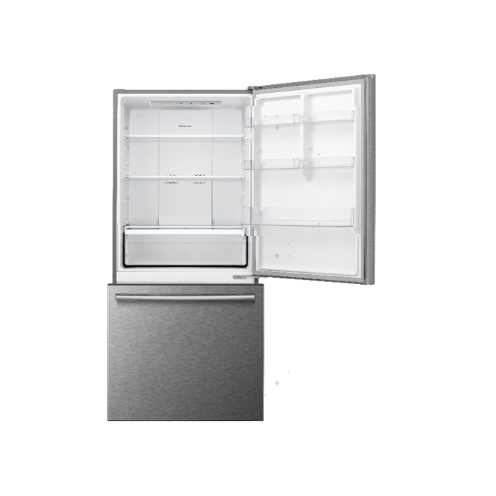 Refrigérateur Ellipse ERBM170S Inox Congélateur en bas / tiroir largeur 32 pouces Capacité 17 pieds cubes