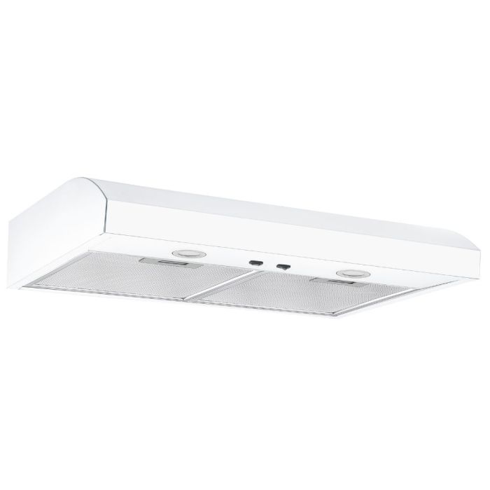 30 In. Under Cabinet Hood  350 Cubic feet per minute Ellipse EVUC303W White  Over the Range  350 cubic feet per minute