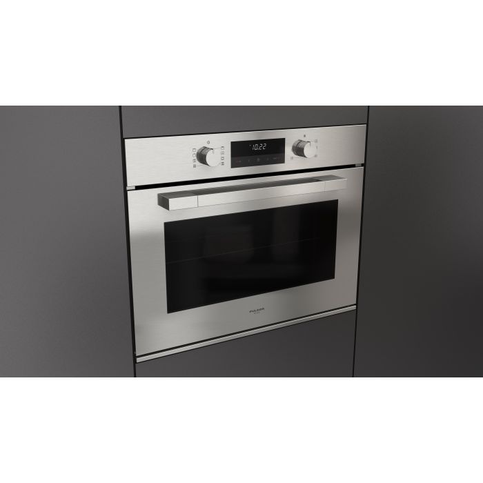 Wall oven  Fulgor Milano F1MSM30S1 Stainless   Capacity  3.2 cubic feet  1360 W Watts  Wall-mount Width 30 inches