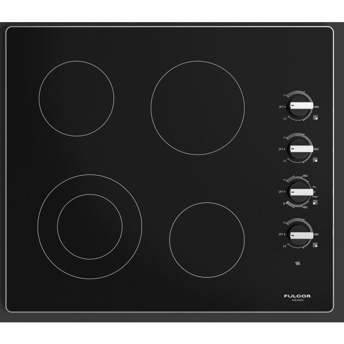 Cooktop Fulgor Milano F3RK24S2 Ceramic Glass 4 elements presented by Corbeil