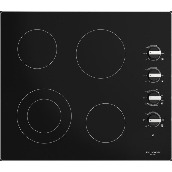 Cooktop Fulgor Milano F3RK30S2 Ceramic Glass 4 elements presented by Corbeil