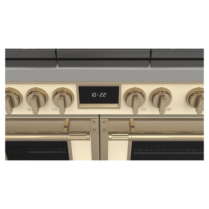48 In. Gas Range Fulgor Milano F4EDF486GBR1-MI  Ivory  6 Burners     Capacity 4.34 cubic feet   Width 48 inches