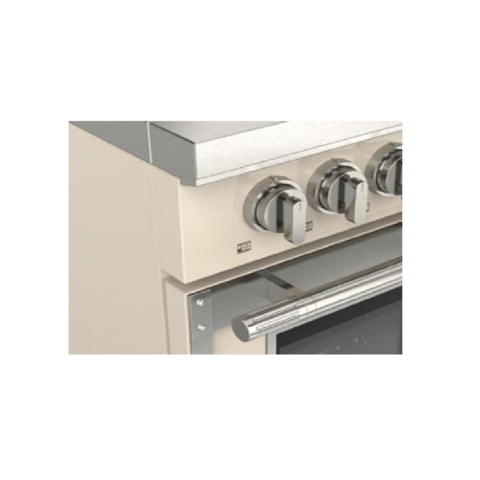 48 In. Gas Range Fulgor Milano F4EDF486GCS1-IV  Ivory  6 Burners     Capacity 4.34 cubic feet   Width 48 inches