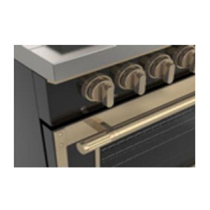 60 In. Gas and Induction  Range Fulgor Milano F4EDF606GBR1-BK  Black  10 Burners     Capacity 4.34 cubic feet  1,400 + 600 W Watts  Width 60 inches
