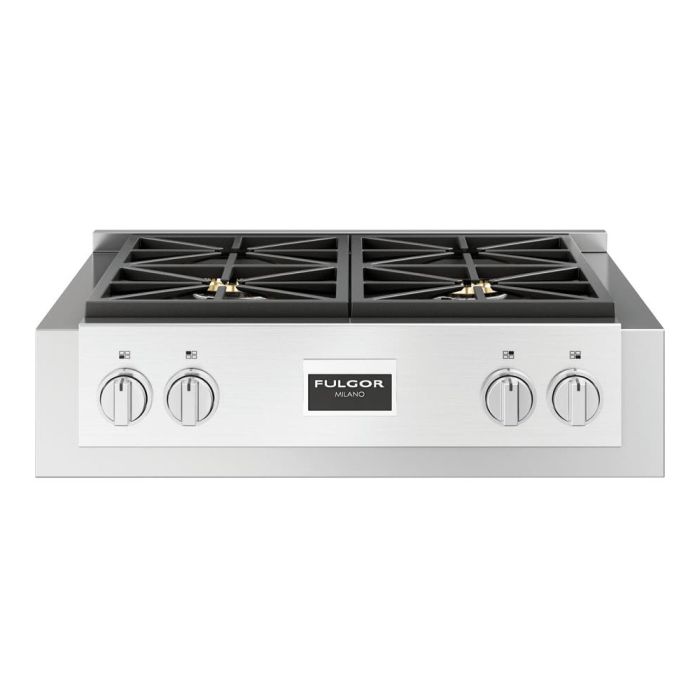 Cuisinière 30 Po. Gaz Fulgor Milano F6GRT304S1  Inox 4 bruleurs       largeur 30 pouces