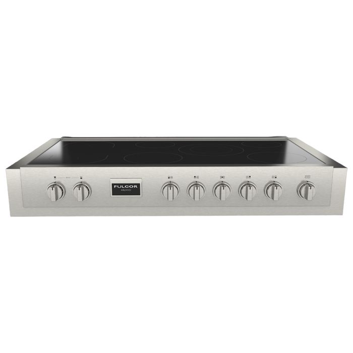 Cuisinière 48 Po. Induction Fulgor Milano F6IRT487S1  Inox 7 bruleurs       largeur 48 pouces