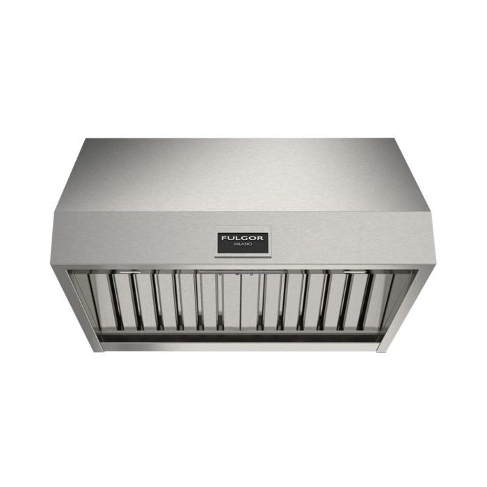 Hotte Sous armoires 30 Po. 600 Pieds cubes par minute Fulgor Milano F6PH30S1 Inox Installation Hotte sous cabinet  600 pieds cubes par minute