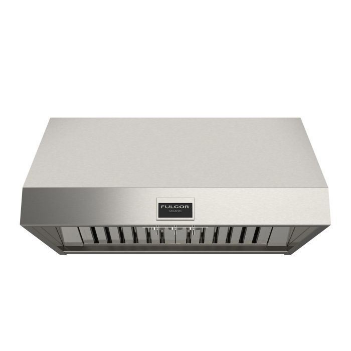 Hotte Sous armoires 36 Po. 1000 Pieds cubes par minute Fulgor Milano F6PH36DS1 Inox Installation Hotte sous cabinet  1000 pieds cubes par minute
