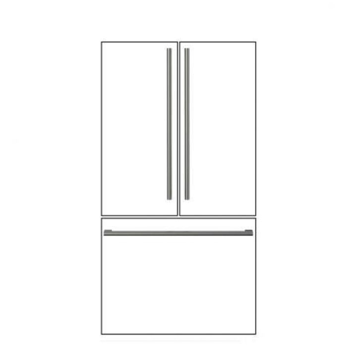Kit de poignée de réfrigérateur Fulgor Milano F7HK36FFBS en Inox présenté par Corbeil Electroménager