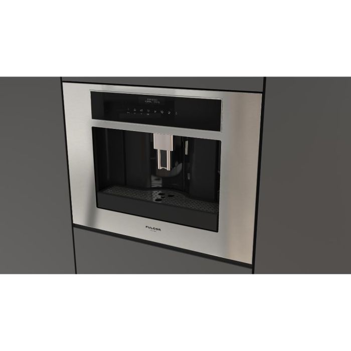 Machine à espresso Encastrable Fulgor Milano F7MBC24S1 Capacité grain (oz) 7 oz Capacité réservoir (Gal) 60 oz Installation Encastrable