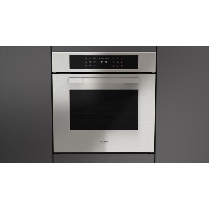 Four mural  Fulgor Milano F7MSP24S1 Inox   Capacité  2.36 pieds cubes  1100 Watts  Encastrable largeur 24 pouces