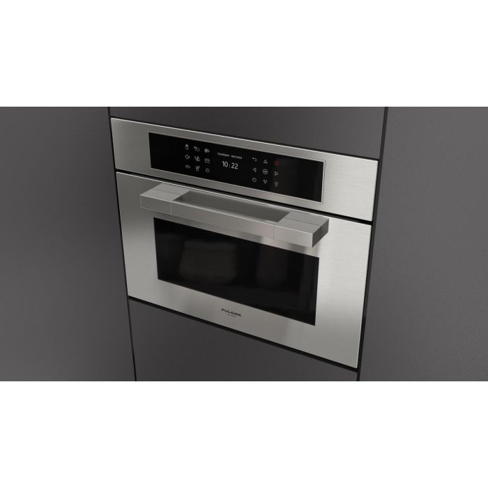 Oven Combo Fulgor Milano F7MSPD24S1  in Stainless  Oven 1 True Convection Built-in width 24