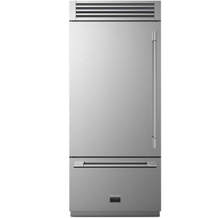 Refrigerator Fulgor Milano F7PBM36S2-R Stainless  Capacity 18.5 cubic feet Bottom Freezer / Drawer   width 36 inches