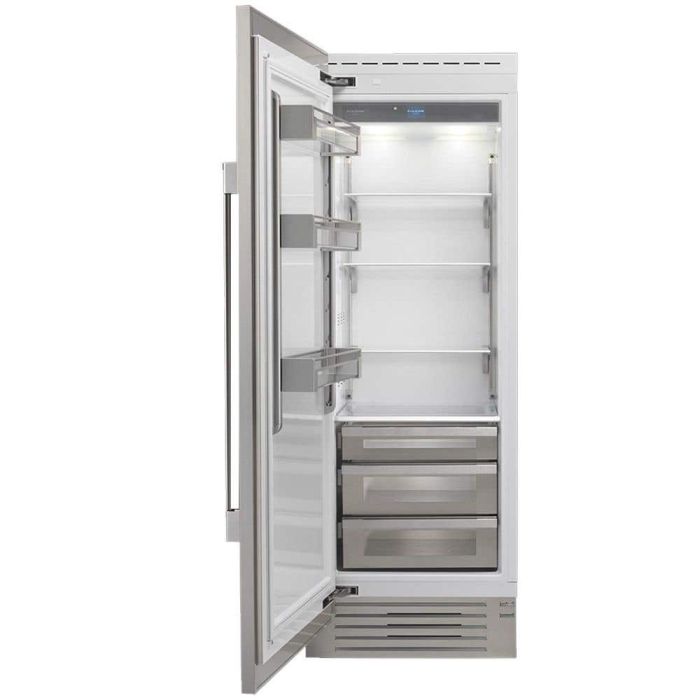 Refrigérateur Fulgor Milano F7SRC30S1-L Inox Sans congélateur largeur 30 pouces Capacité 17.44 pieds cubes