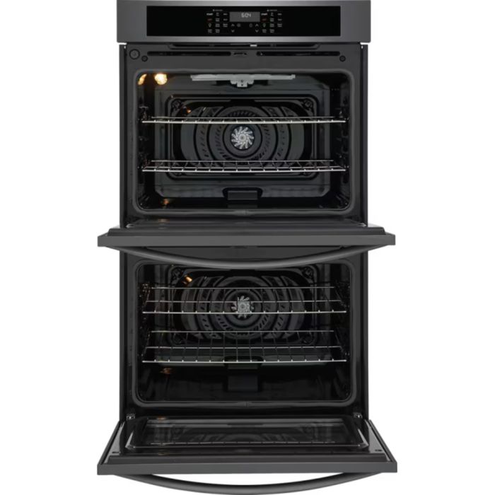 Four mural  Frigidaire FCWD3030AD Inox Noir   Capacité  5.3 pieds cubes  2500 Watts  Encastrable largeur 30 pouces