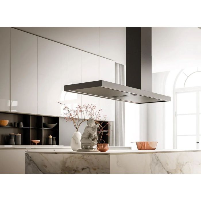 70 In. Island Hood  500 Cubic feet per minute Falmec FDELL70I5SS Black Stainless   Island  500 cubic feet per minute