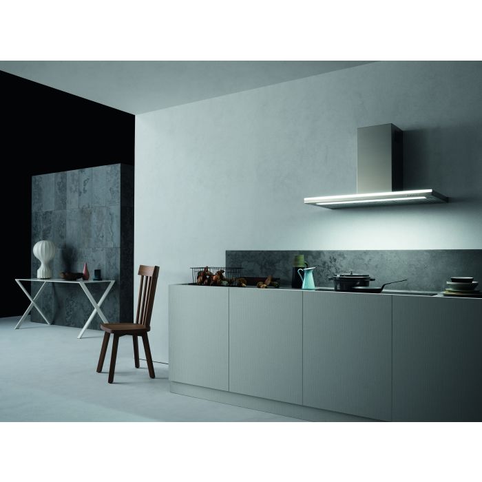 36 In. Chimney Hood  500 Cubic feet per minute Falmec FDLUM36W5SS-R Stainless  Over the Range  500 cubic feet per minute