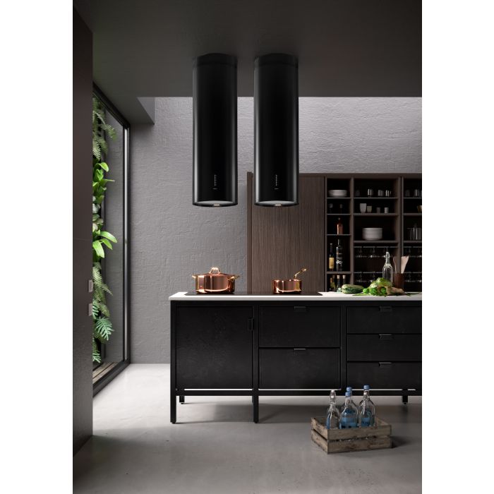 14 In. Island Hood  500 Cubic feet per minute Falmec FDPLR15I5MB-R Black  Wall-mount  500 cubic feet per minute