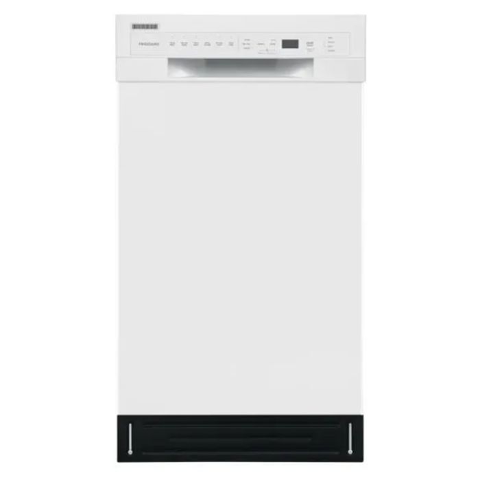 18 In. 52 dB Dishwasher Frigidaire FFBD1831UW width 18 inches  52 Decibels  6 cycles  Built-in