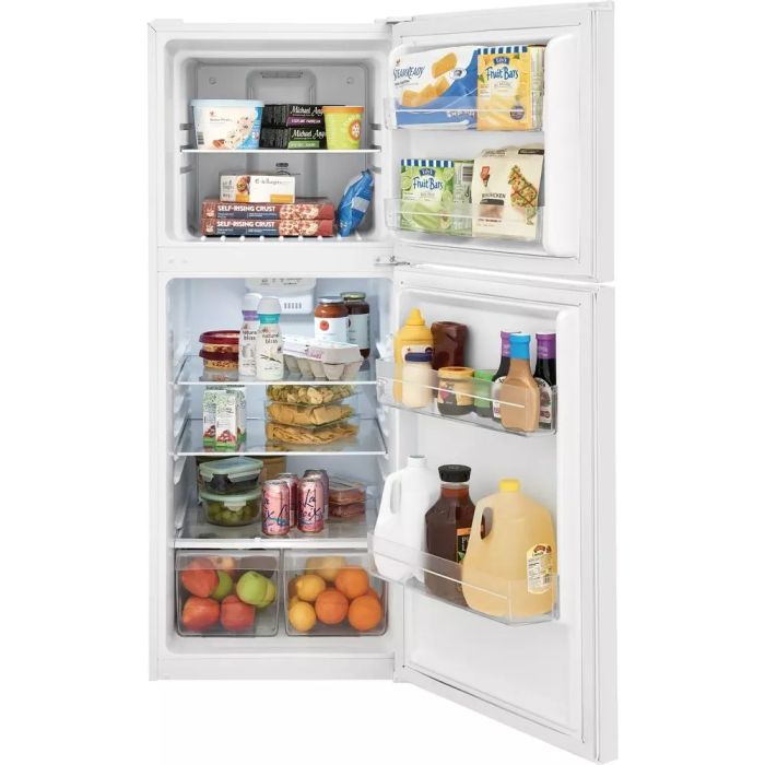 Refrigerator Frigidaire FFET1022UW White  Capacity 10.1 cubic feet Top Freezer   width 24 inches