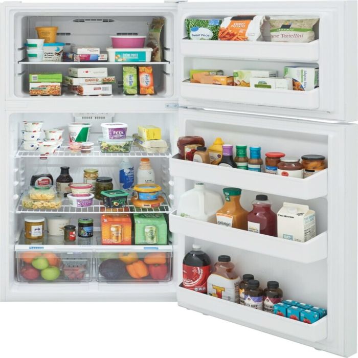 Refrigerator Frigidaire FFHT1814YW White  Capacity 18.17 cubic feet Top Freezer   width 30 inches