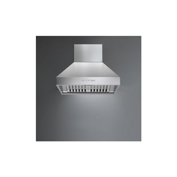 36 In. Chimney Hood  600 Cubic feet per minute Falmec FNPYR36W6SS Stainless  Over the Range  600 cubic feet per minute