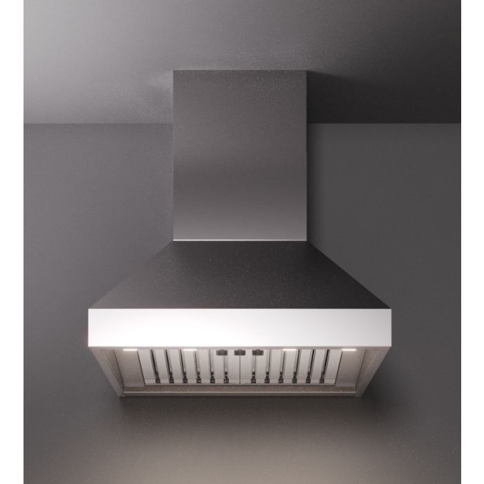 48 In. Chimney Hood  1000 Cubic feet per minute Falmec FPDPR48W9SS-3 Stainless  Wall-mount  1000 cubic feet per minute