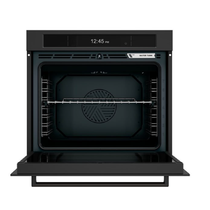Four mural  Bertazzoni FPRO30FSVTC Noir   Capacité  4.8 pieds cubes  3,500 Watts  Encastrable largeur 30 pouces