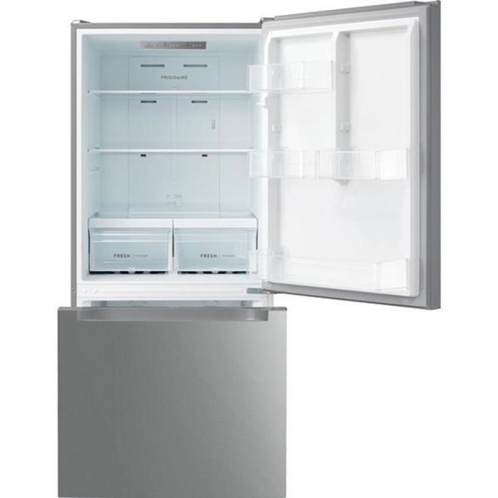 Refrigérateur Frigidaire FRBE1925AF Inox Congélateur en bas / tiroir largeur 30 pouces Capacité 18.7 pieds cubes