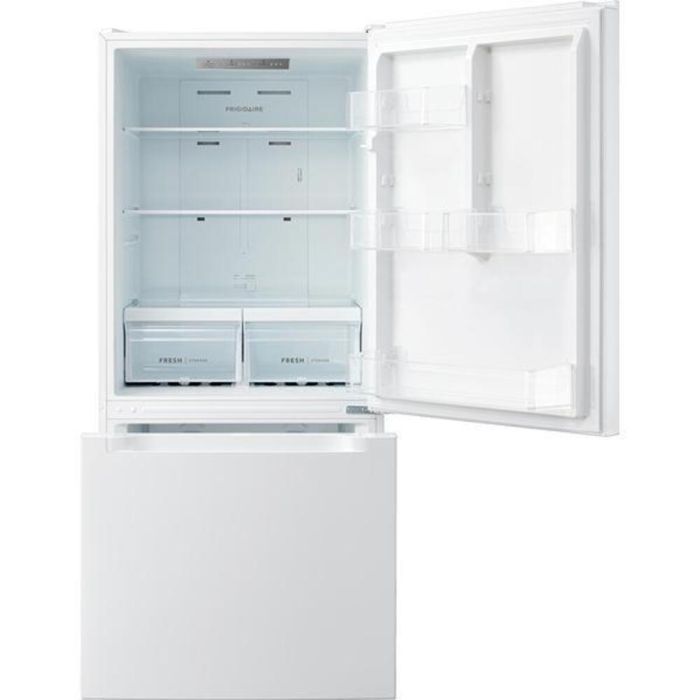 Refrigérateur Frigidaire FRBE1925AW Blanc Congélateur en bas / tiroir largeur 30 pouces Capacité 18.7 pieds cubes