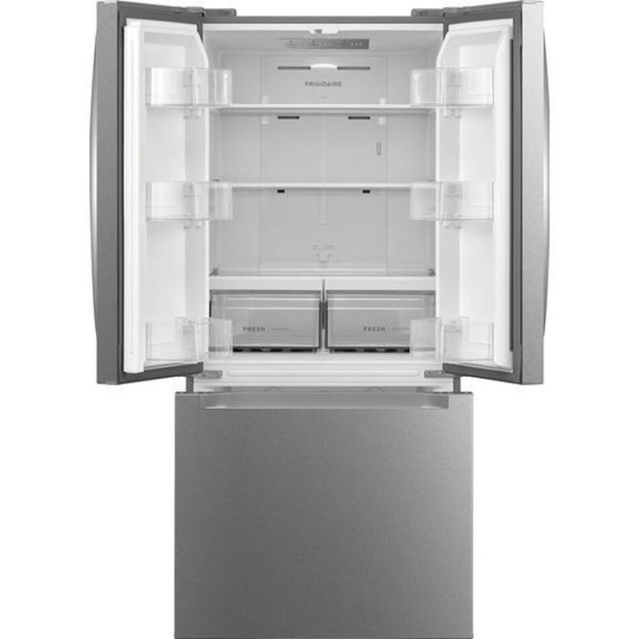 Refrigérateur Frigidaire FRFN1801AF Inox Portes françaises largeur 30 pouces Capacité 18.4 pieds cubes
