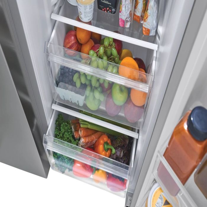 Refrigérateur Frigidaire FRSG2115AV Inox Côte à côte largeur 36 pouces Capacité 21.4 pieds cubes