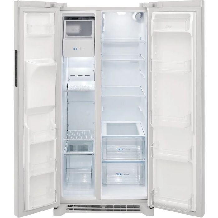 Refrigérateur Frigidaire FRSS2323AW Blanc Côte à côte largeur 34 pouces Capacité 22.3 pieds cubes