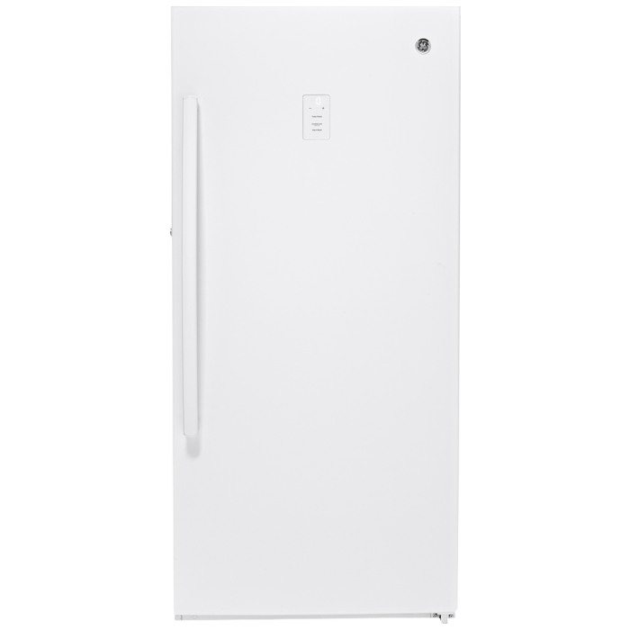Congélateur GE FUF14DLRWW  Blanc capacité 14.1  pieds cubes Autoportant 29 pouces