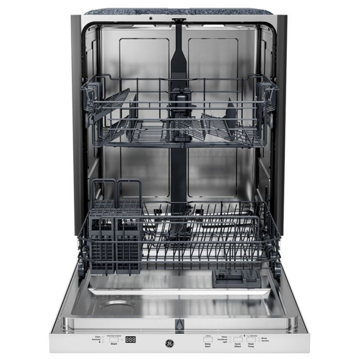 Lave-vaisselle GE GBT500SGVWW 50 dB 23.5 Po. Decibels 50   3 cycles Encastrable   largeur 24 pouces